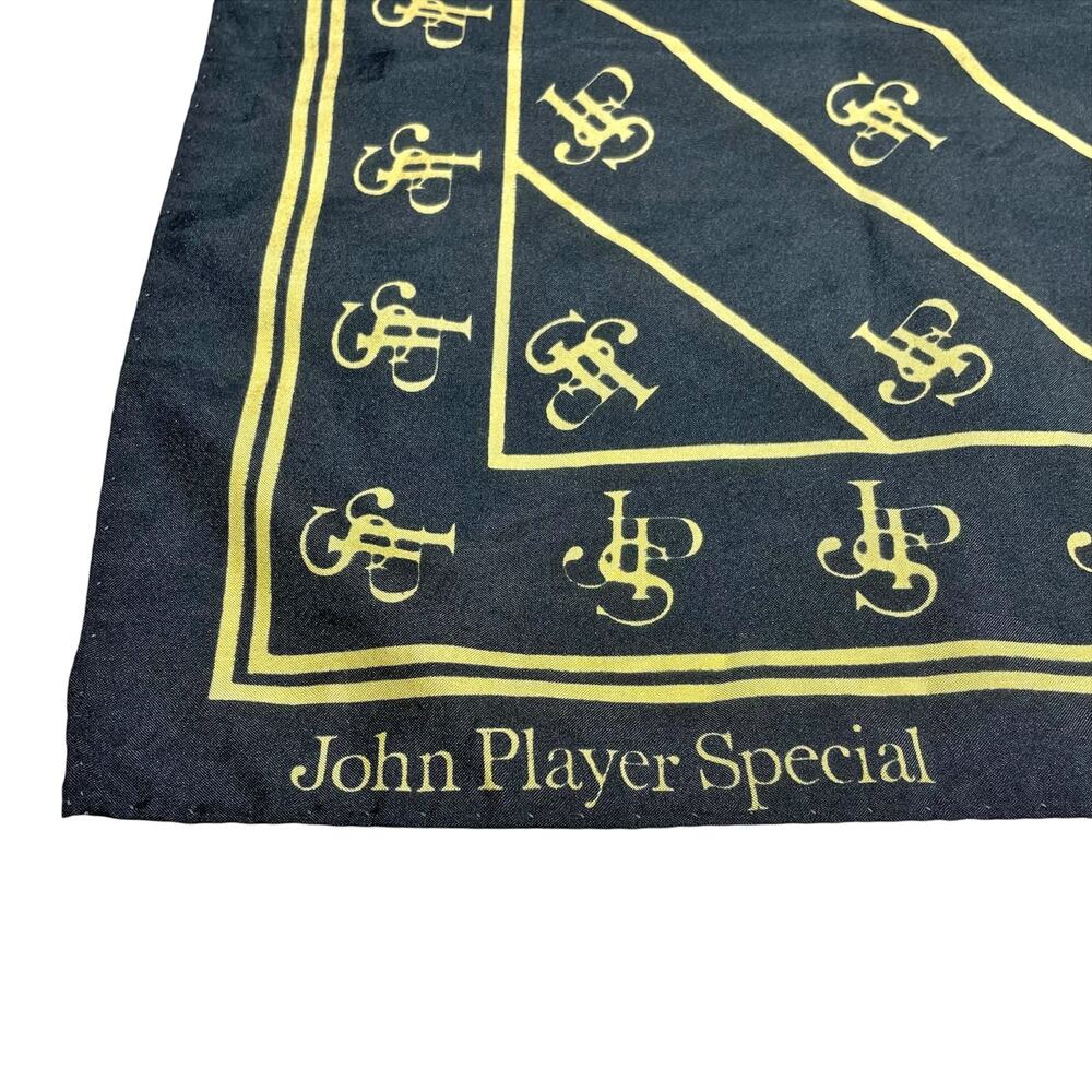 JOHN PLAYER SPECIAL Vintage JPS Initials Logo Square Bandana Scarf 25" x 25"